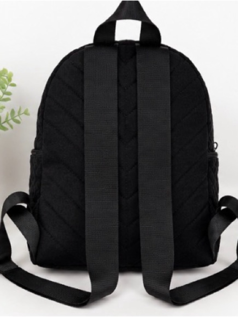 Vera Bradley Black Quilted Cotton Mini Backpack Purse – Excellent Condition - Picture 2 of 4